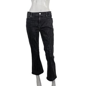 RtA size 29 Cropped Kick Flare Denim Jeans black wash